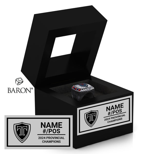 Tantramar Titans Football 2024 Championship Black Window Ring Box