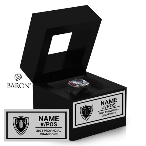 Tantramar Titans Football 2024 Championship Black Window Ring Box
