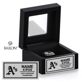 Tavistock Athletics Softball 2025 Championship Black Window Ring Box