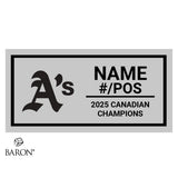 Tavistock Athletics Softball 2025 Championship Black Standard Window Ring Box