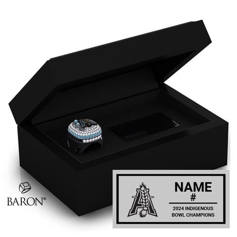 Team Alberta Indigenous Football 2024 Championship Black Standard Window Ring Box