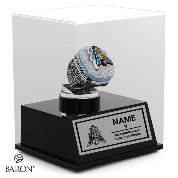 Team Alberta Indigenous Football 2024 Championship Display Case