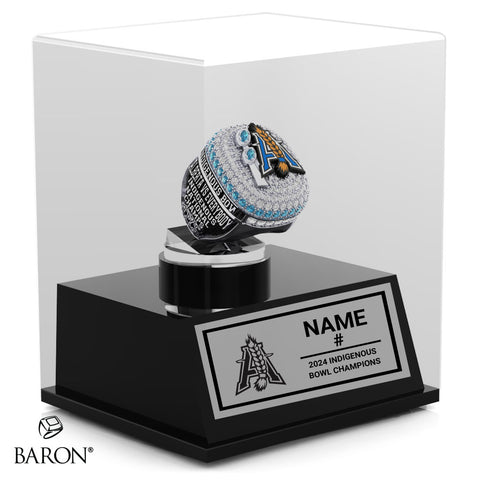 Team Alberta Indigenous Football 2024 Championship Display Case