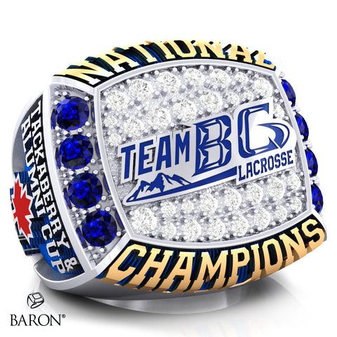 Team BC Lacrosse 2024 Dual Champion Championship Ring - Design D1.3
