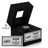 Team BC Lacrosse 2024 U17 Tackaberry Trophy Championship Black Window Ring Box