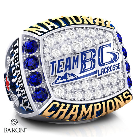 Team BC Lacrosse 2024 U17 Tackaberry Trophy Championship Ring - Design 1.3
