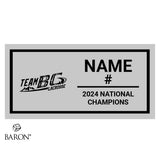 Team BC Lacrosse 2024 U17 Tackaberry Trophy Championship Black Standard Window Ring Box
