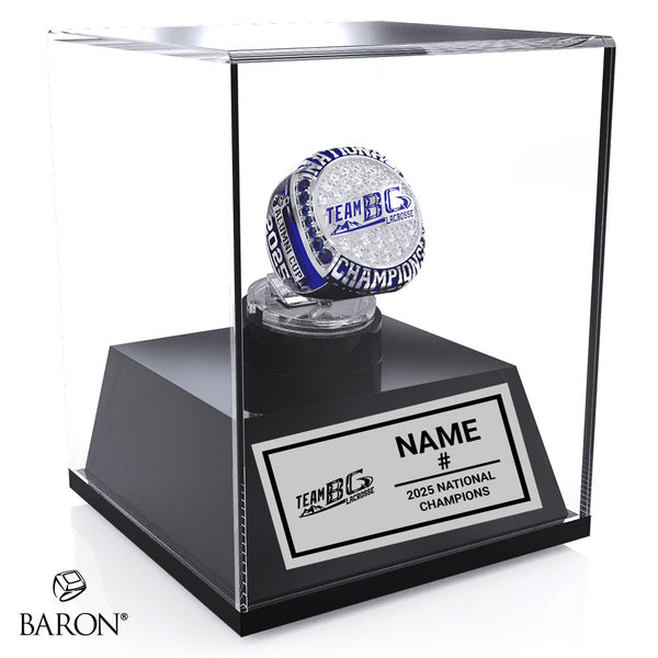Team BC Lacrosse 2025 Championship Display Case