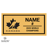 Team Canada FISU Games World University Games 2025 Championship Black Window Ring Box