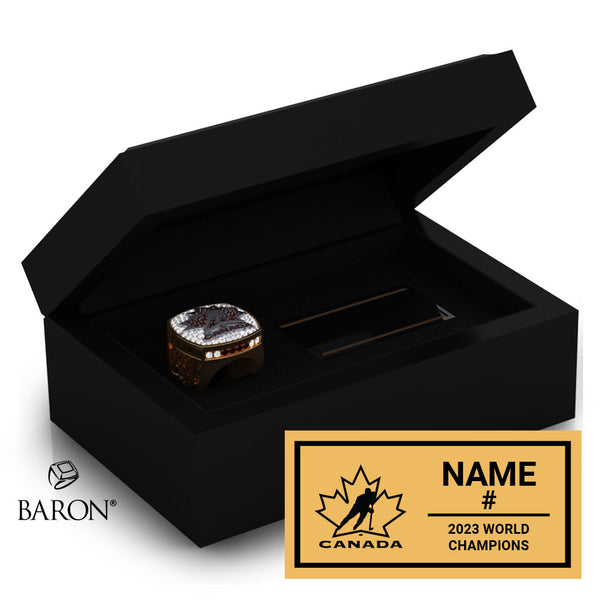 Team Canada FISU Games World University Games 2023 Championship Ring Box