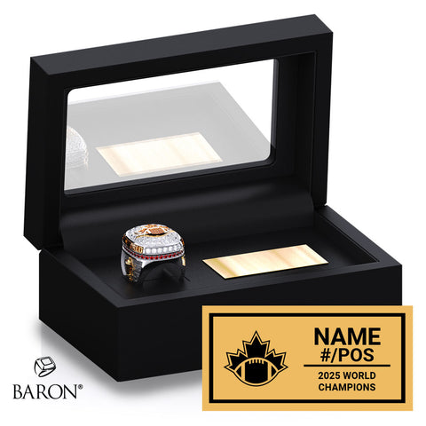 Team Canada Football 2025 Championship Black Standard Window Ring Box