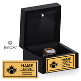 Team Canada Football 2025 Championship Black LED Ring Box