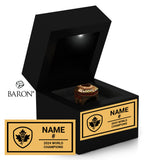 Team Canada Lacrosse 2024 Championship Black LED Ring Box