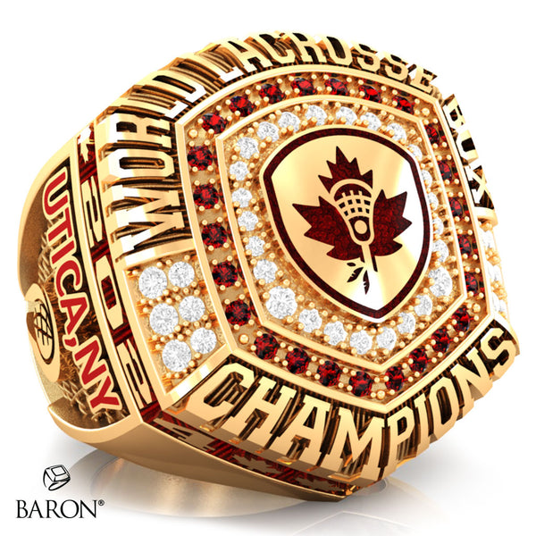 Team Canada Lacrosse 2024 Championship Ring - Design 2.7