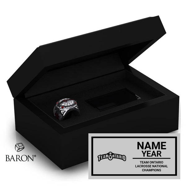 Team Ontario Lacrosse 2022 Championship Ring Box