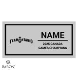 Team Ontario Lacrosse Canada Summer Games 2025 Championship Black Window Ring Box