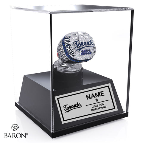 University of Toronto Baseball 2025 Championship Display Case