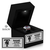 The University of Toronto Baseball 2024 Championship Black LED Ring Box