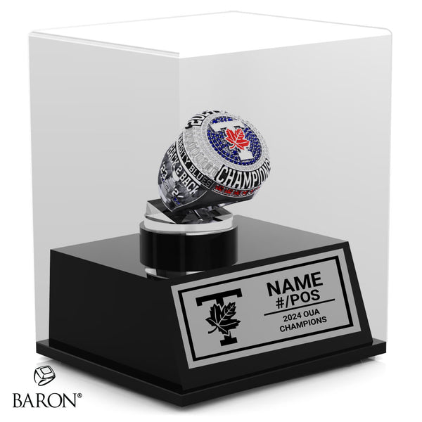 The University of Toronto Baseball 2024 Championship Display Case