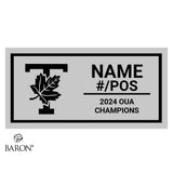 The University of Toronto Baseball 2024 Championship Black LED Ring Box