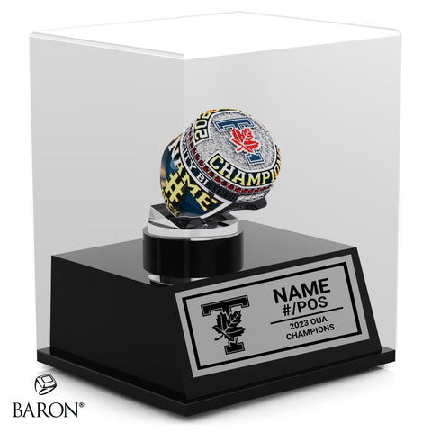 The University of Toronto Baseball 2023 Championship Display Case