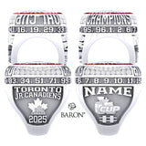 Toronto Jr. Canadiens Hockey 2025 Championship Ring - Design 1.4