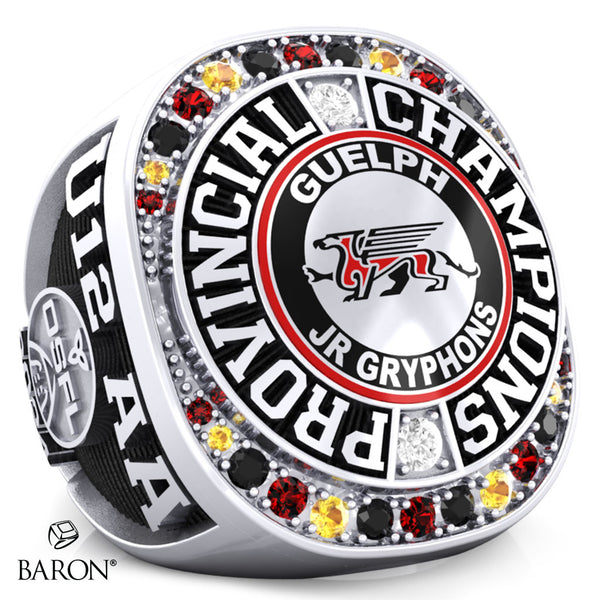 U12 AA Guelph Gryphons Football 2024 Championship Ring - Design 3.2