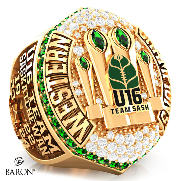 U16 Team Saskatchewan Football 2024 Championship Ring - Design 1.2