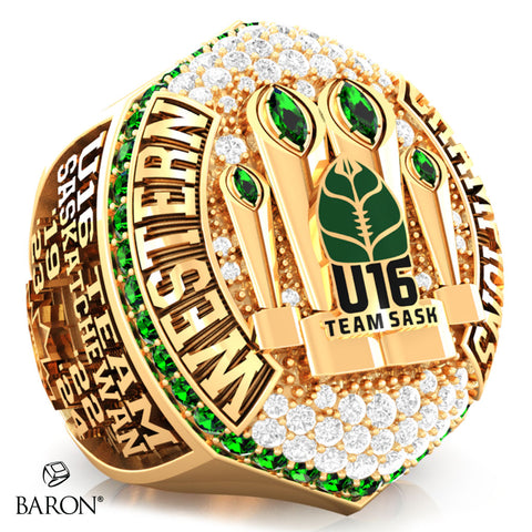 U16 Team Saskatchewan Football 2024 Championship Ring - Design 1.2