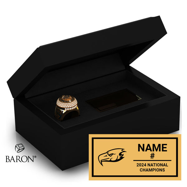 UBC Thunderbirds 2024 U Sports Women's Soccer Championship Black Standard Window Ring Box