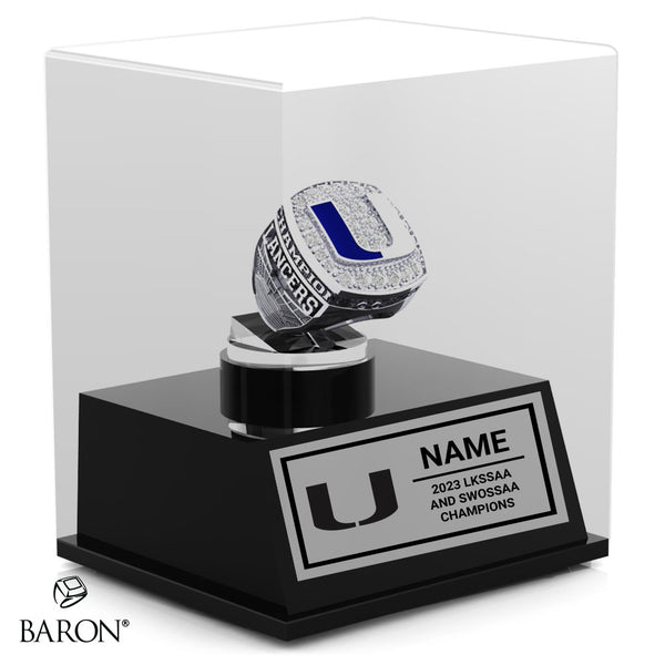 UCC Football 2023 Championship Display Case