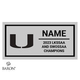 UCC Football 2023 Championship Black LED Ring Box