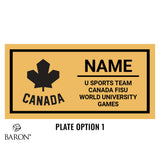 U SPORTS Team Canada FISU Black Standard Window Ring Box