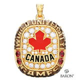 U SPORTS Team Canada FISU Ring Top Pendant - Design 1.5