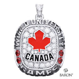 U SPORTS Team Canada FISU Ring Top Pendant - Design 1.6