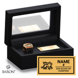 University of Guelph Hockey 2026 Championship Black Standard Window Ring Box