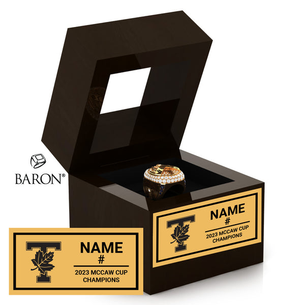 University of Toronto Varsity Blues Hockey 2023 Championship Window Ring Box