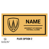 University of Windsor Football Alumni Black Standard Window Ring Box