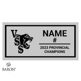 Vernon Panthers Football 2023 Championship Black Window Ring Box