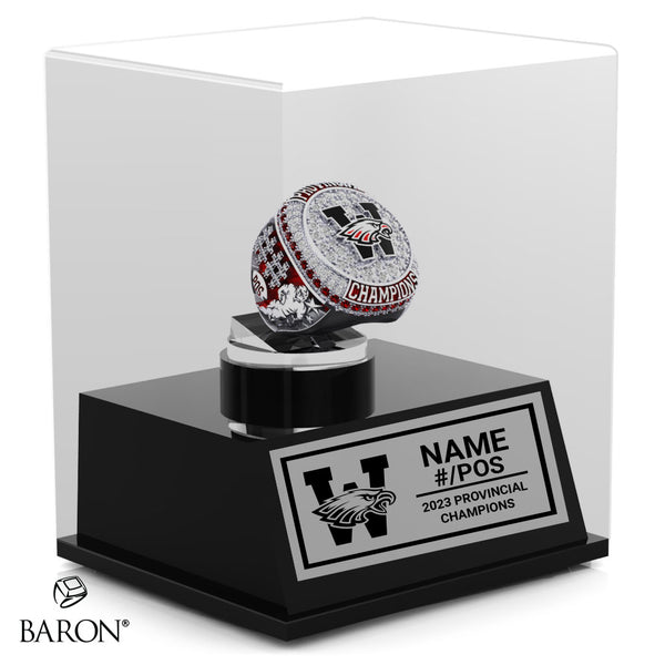 WCS Eagles Football 2023 Championship Display Case