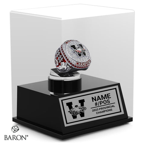 WCS Eagles Football 2023 Championship Display Case