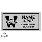 WCS Eagles Football 2023 Championship Black Standard Window Ring Box