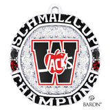 Wellesley Applejacks Hockey 2023 Championship Ring Top Pendant- Design 7.2