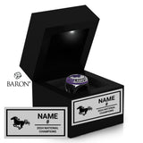 Western Mustangs Lacrosse 2024 Championship Black LED Ring Box