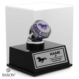 Western Mustangs Lacrosse 2024 Championship Display Case