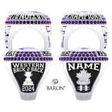 Western Mustangs Lacrosse 2024 Championship Ring - Design 1.2