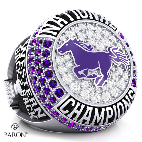 Western Mustangs Lacrosse 2024 Championship Ring - Design 1.2