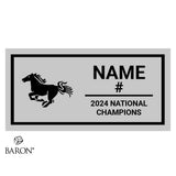 Western Mustangs Lacrosse 2024 Championship Black Standard Window Ring Box