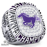 Western Mustangs Lacrosse 2023 Championship Ring - Design 1.4