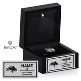 Western Technical Commercial School Baseball 2026 Championship Black LED Ring Box